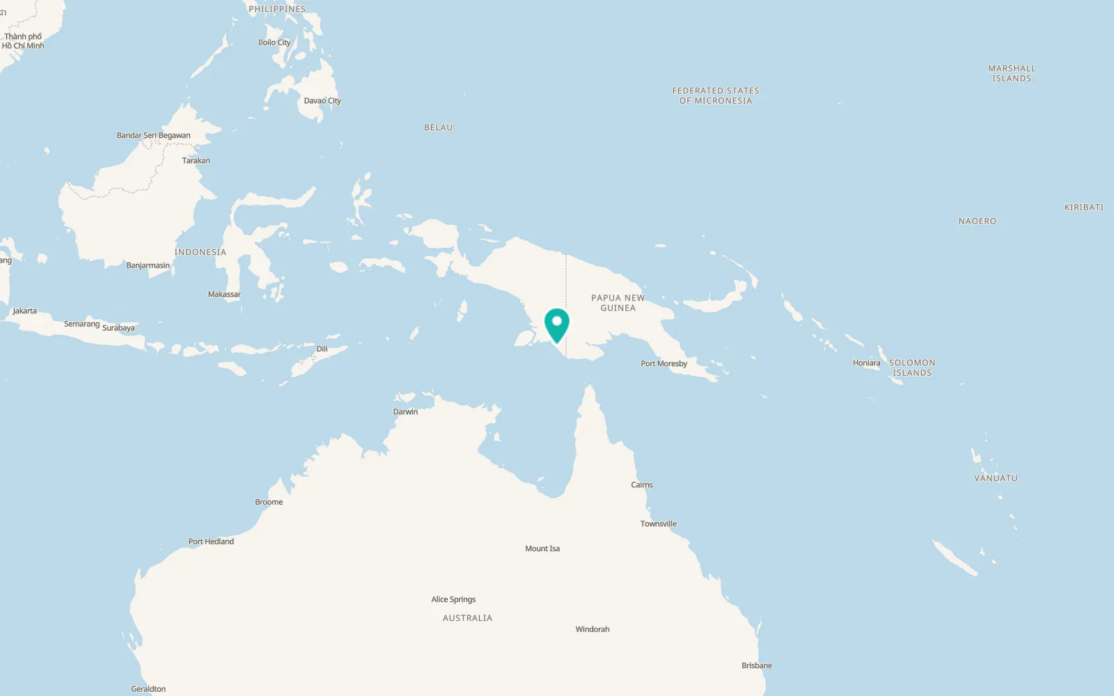 Map of Merauke