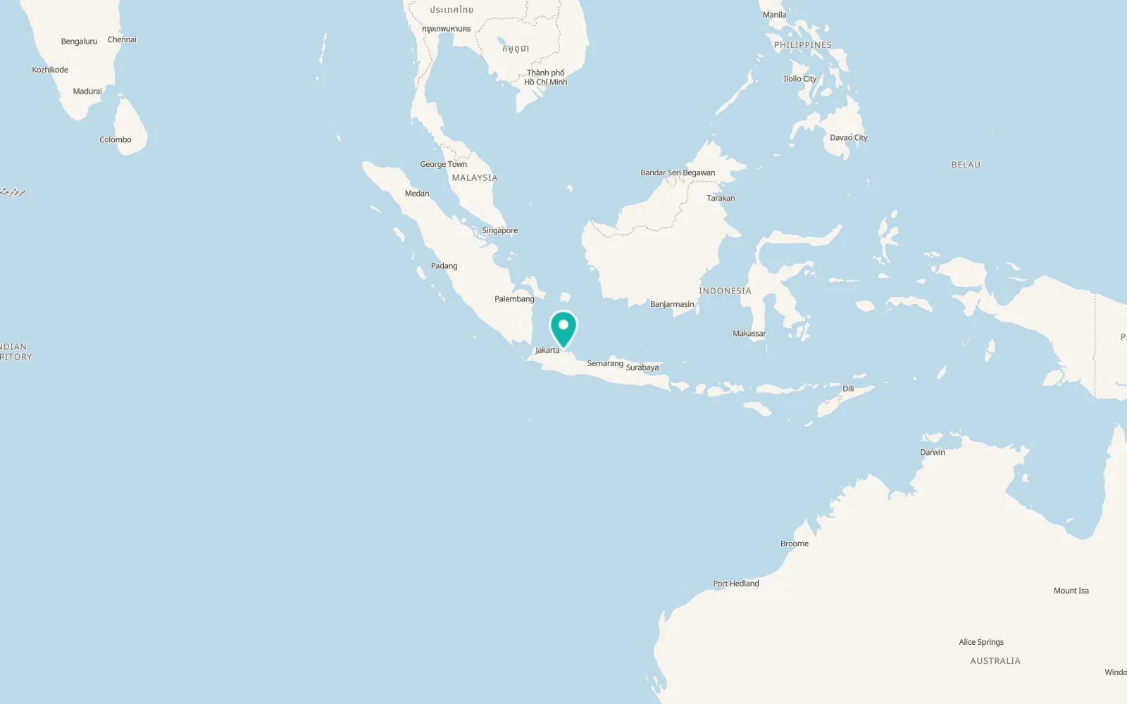 Map of Pamanukan