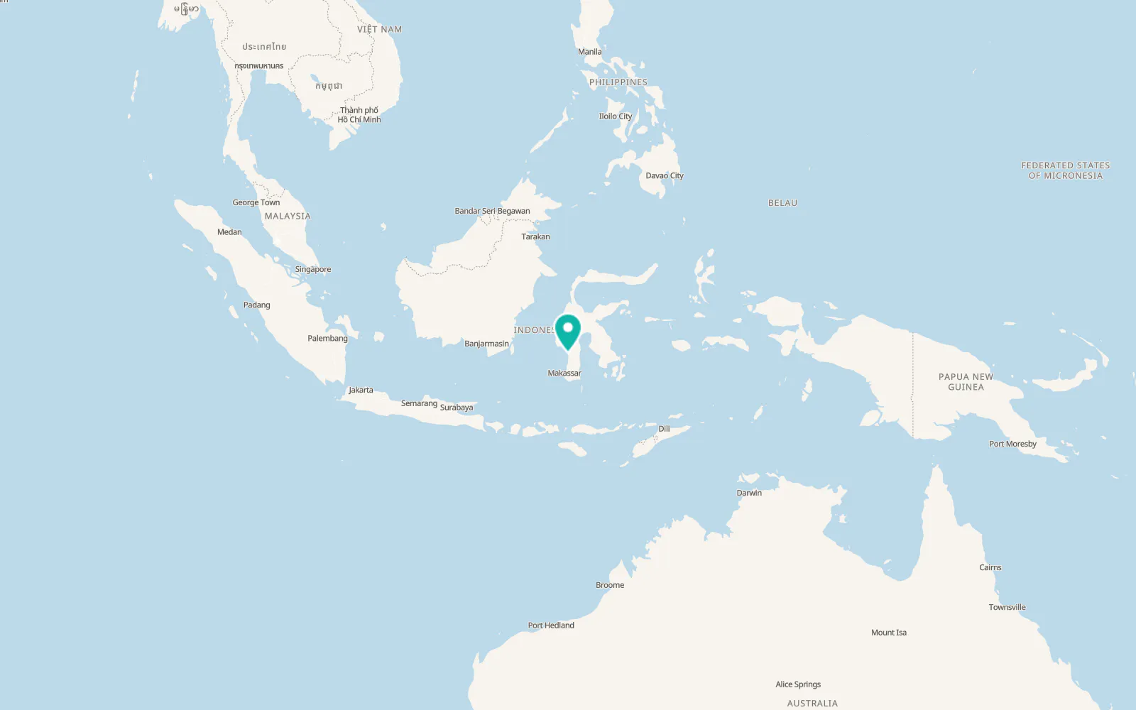 Map of Parepare