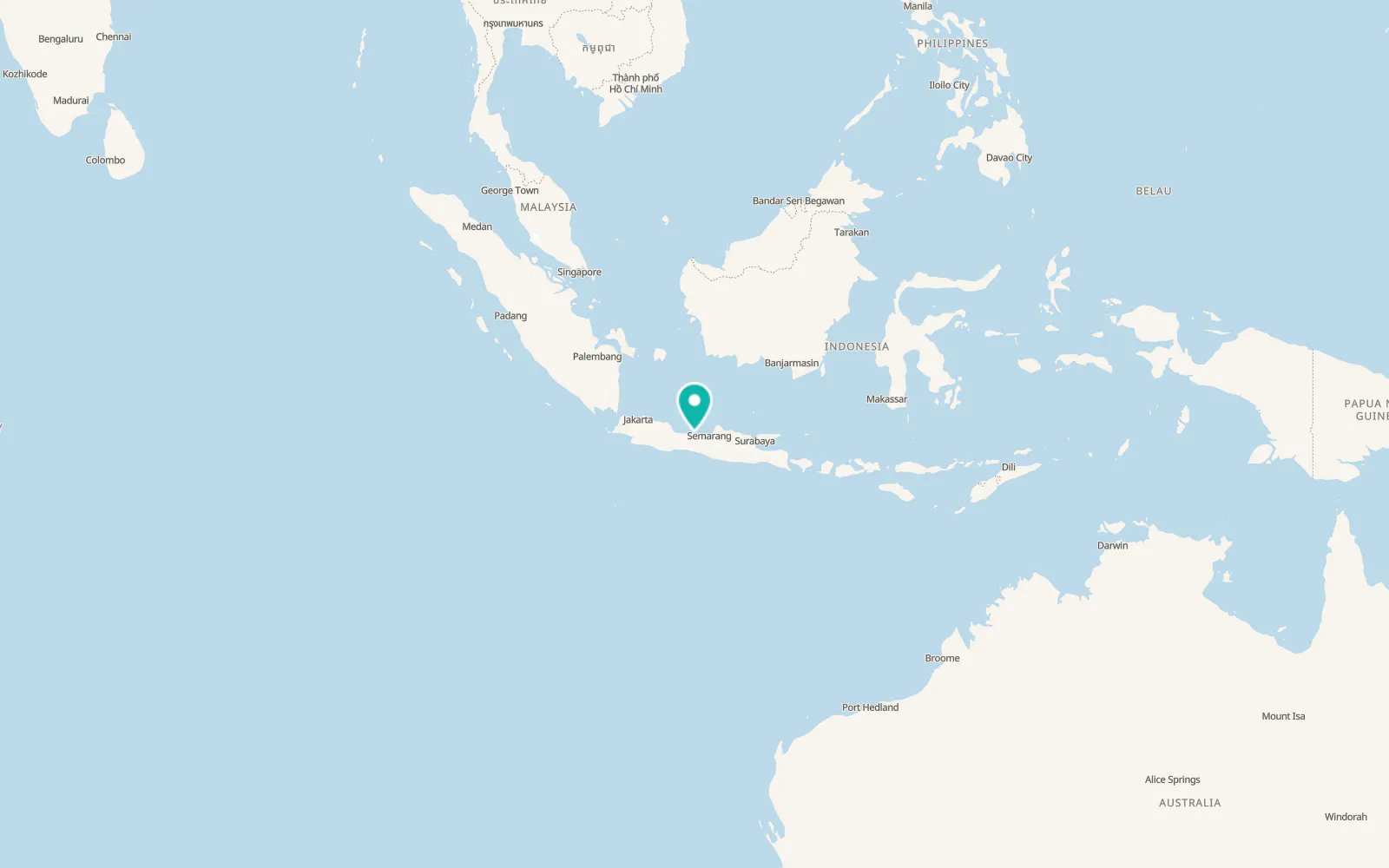 Map of Pekalongan