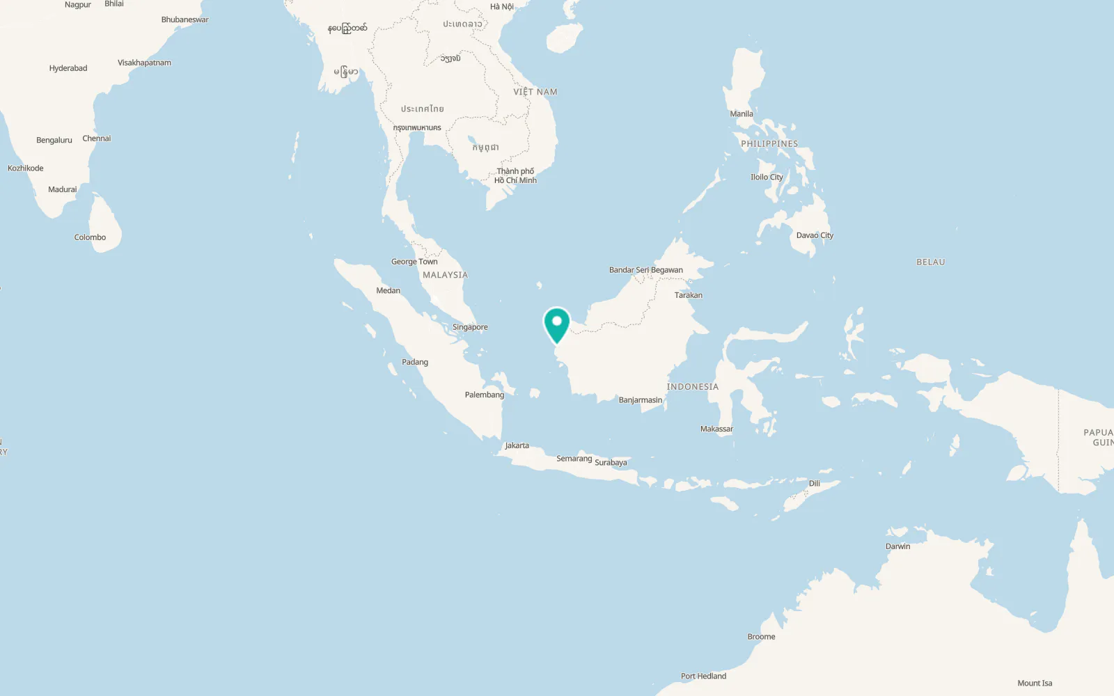 Map of Pontianak