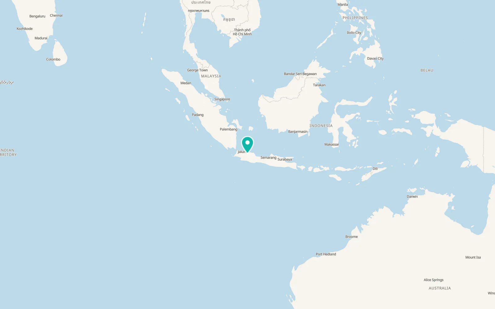 Map of Purwakarta
