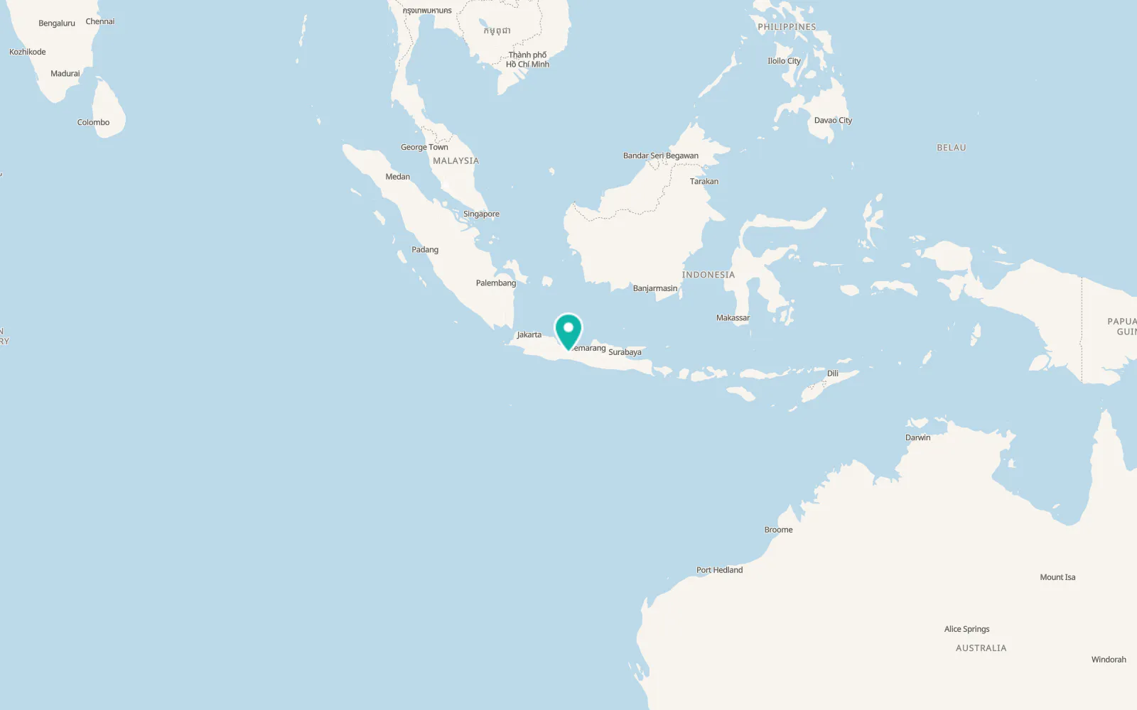 Map of Purwokerto