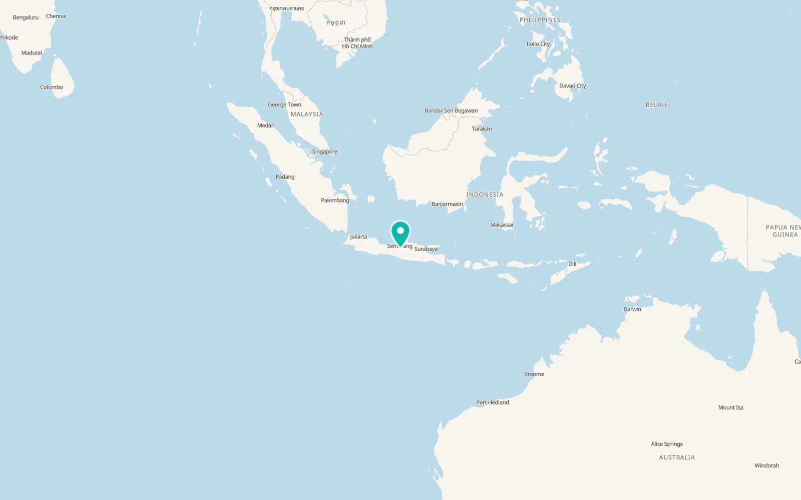 Map of Salatiga