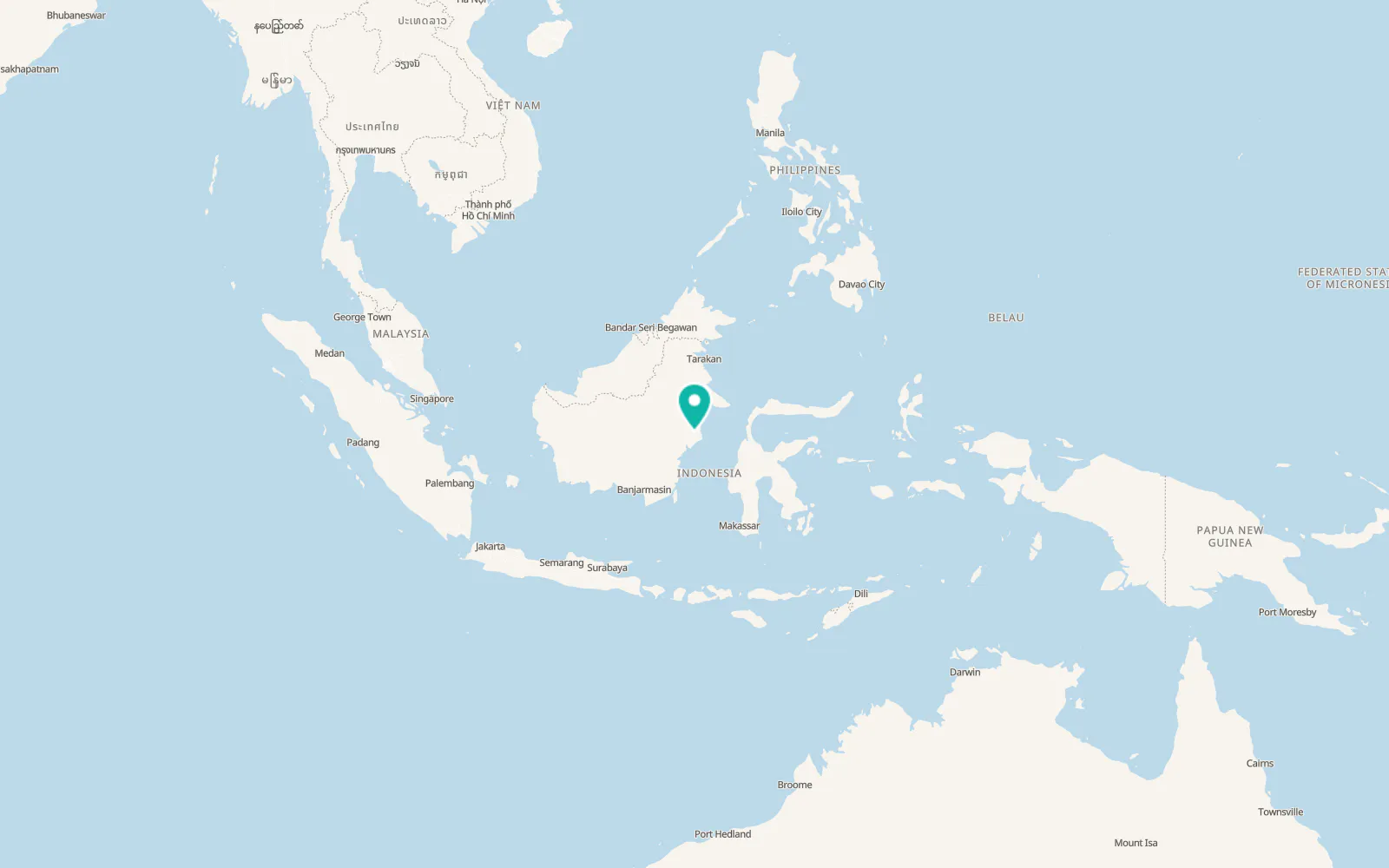 Map of Samarinda