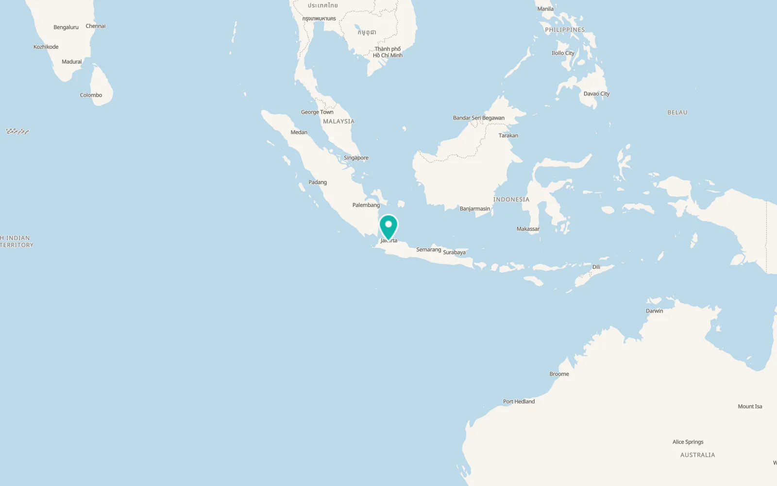 Map of Sawangan