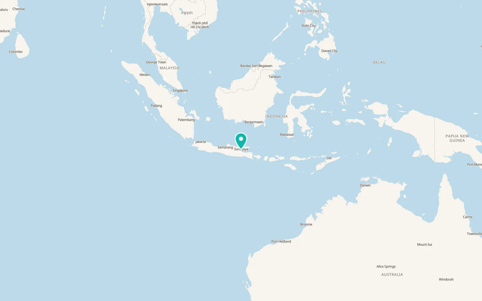 Map of Sidoarjo