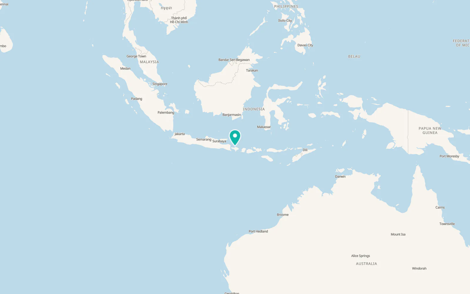 Map of Singaraja