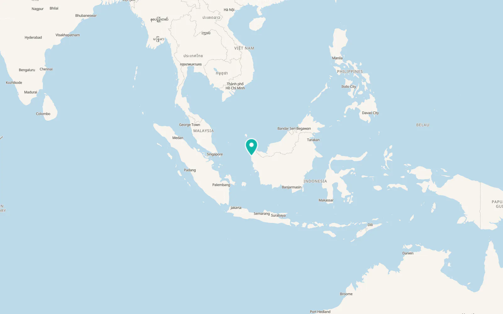 Map of Singkawang