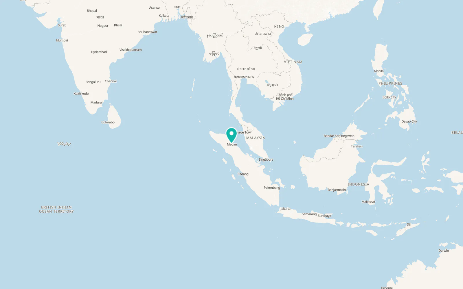 Map of Sunggal