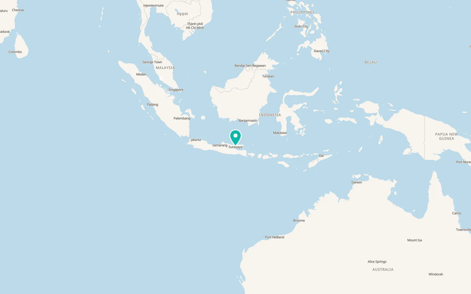 Map of Surabaya