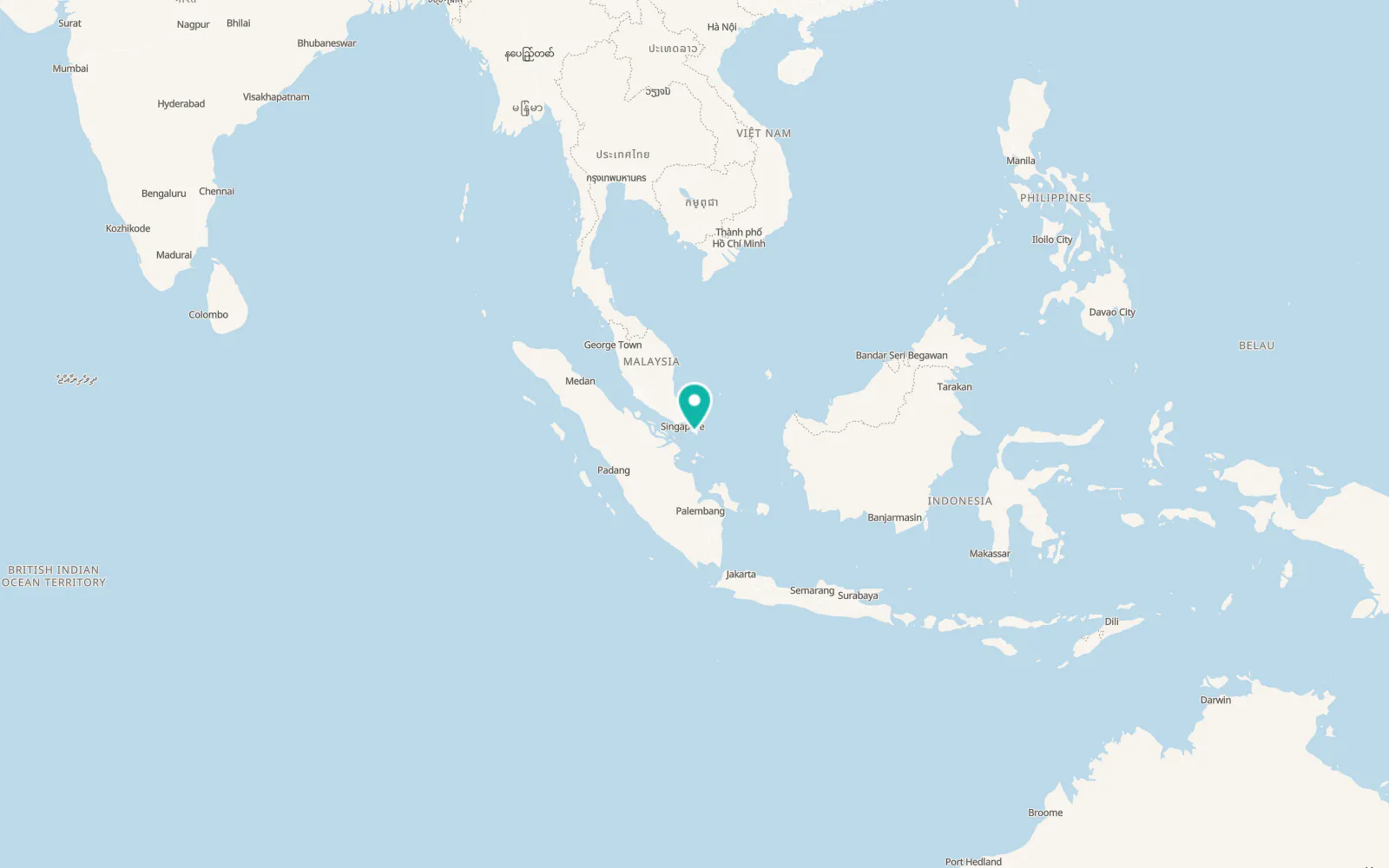 Map of Tanjung Pinang