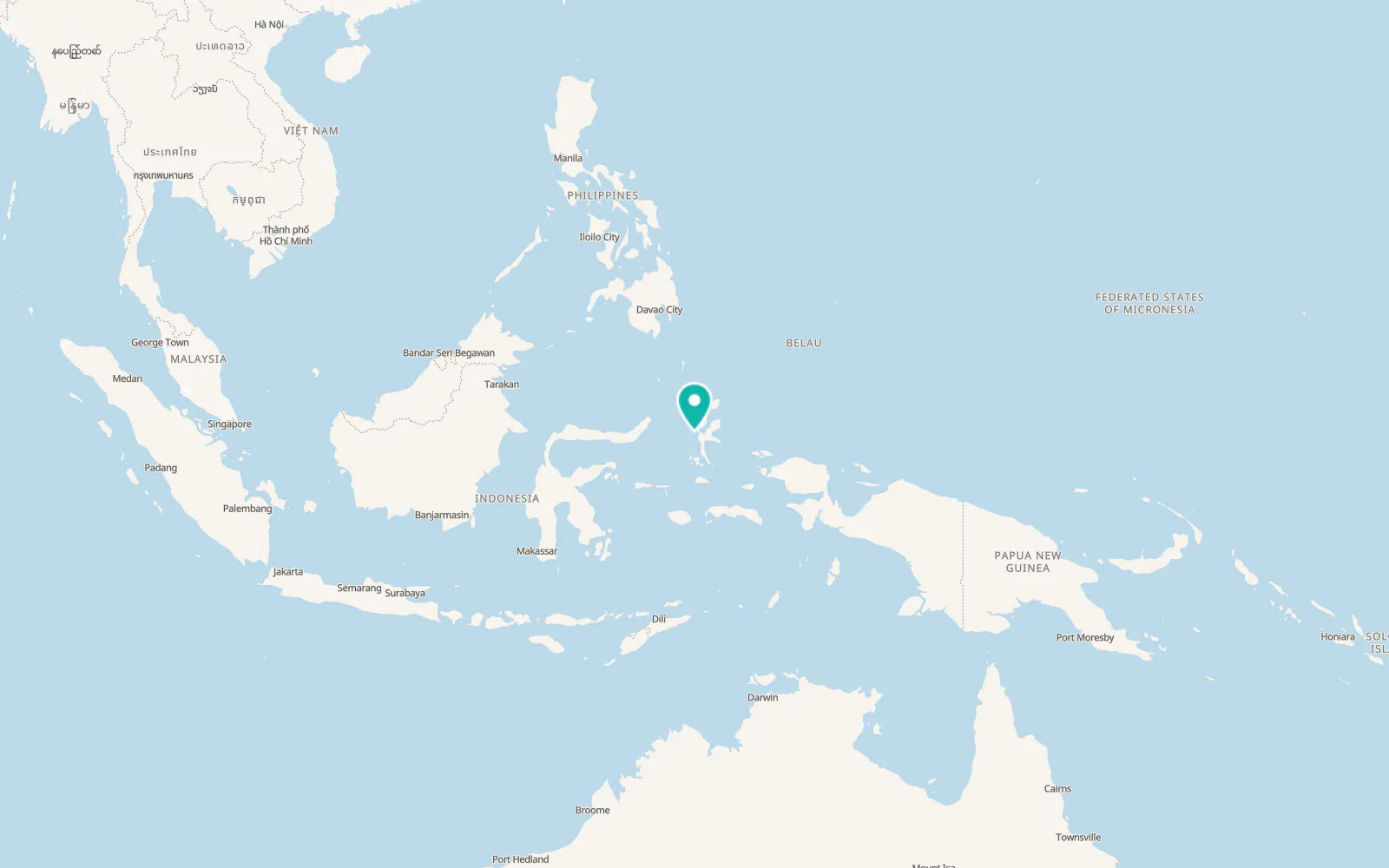 Map of Ternate