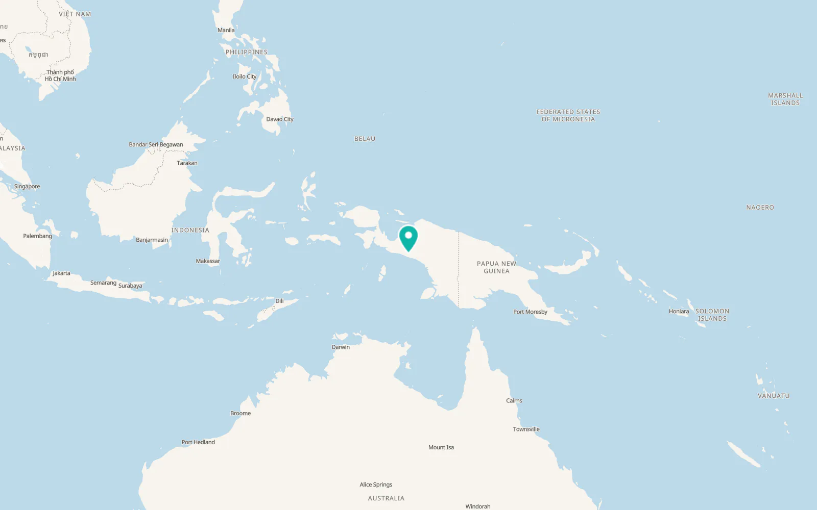 Map of Timika