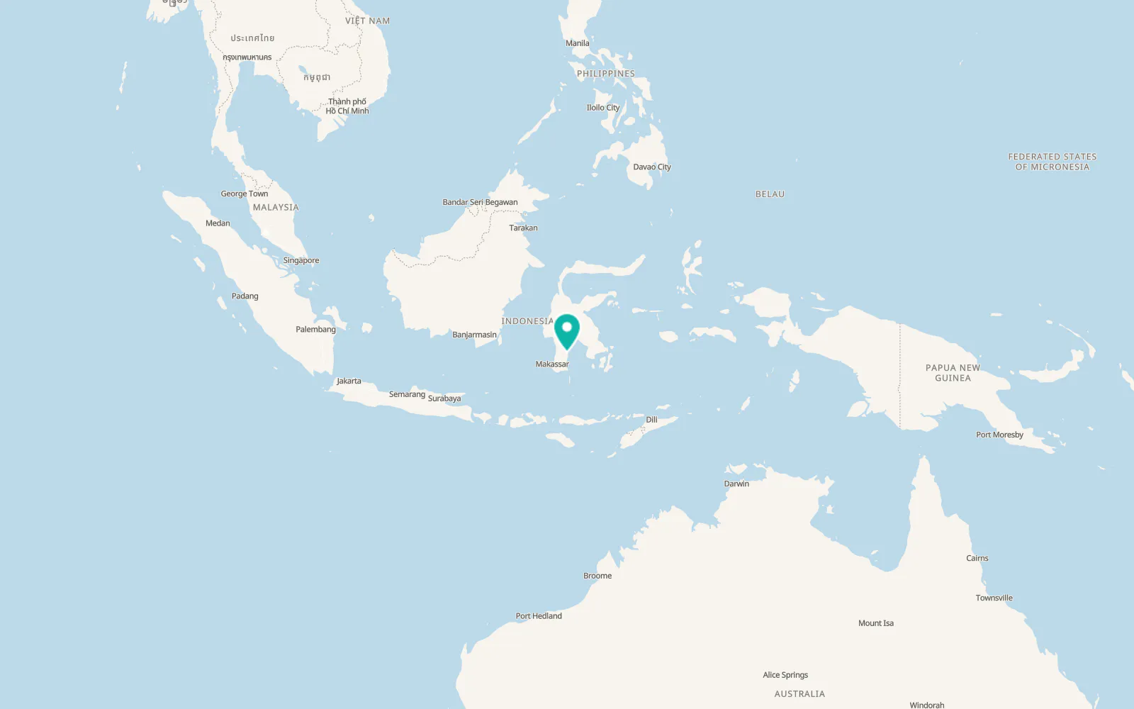 Map of Watampone