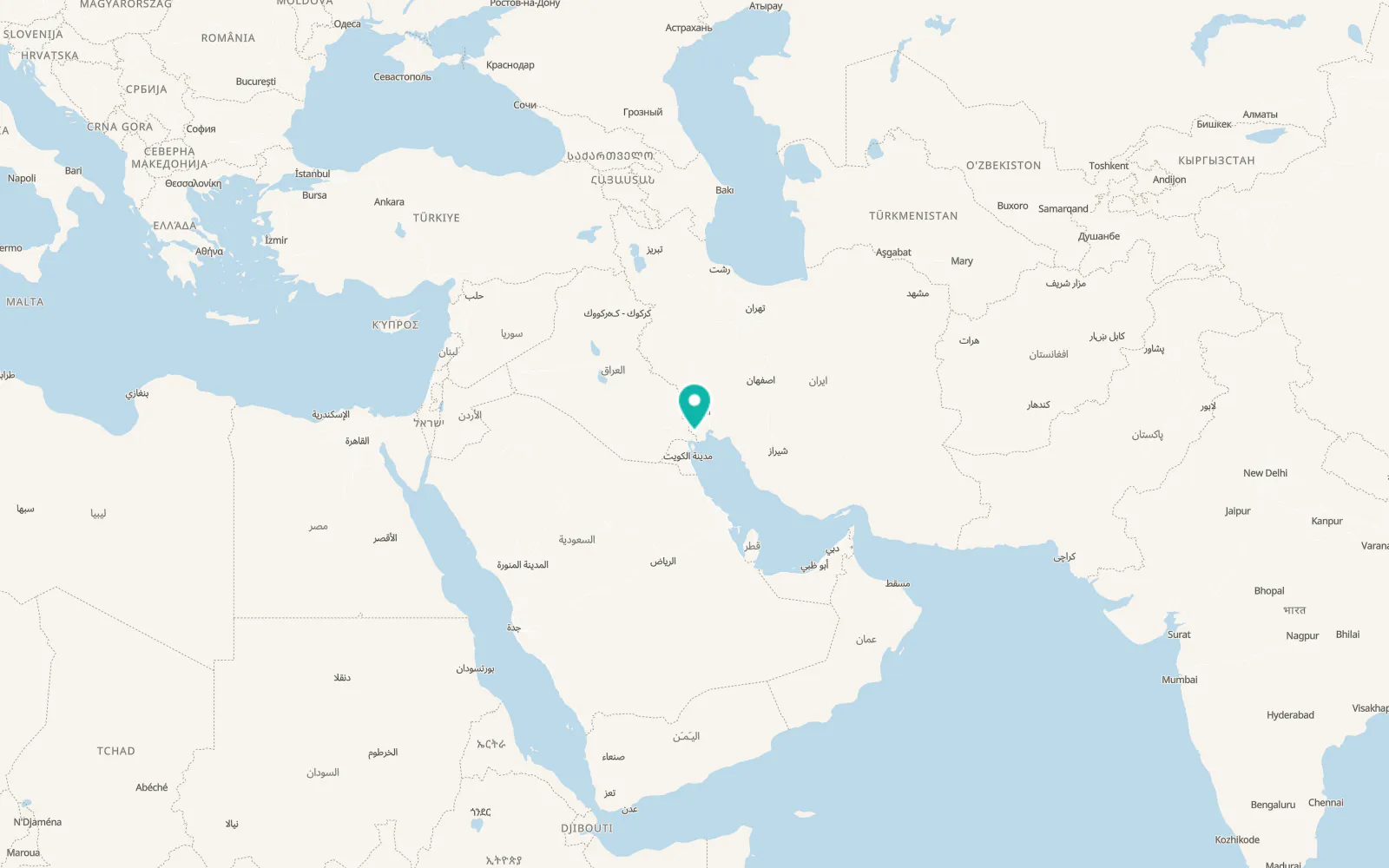 Map of Abadan