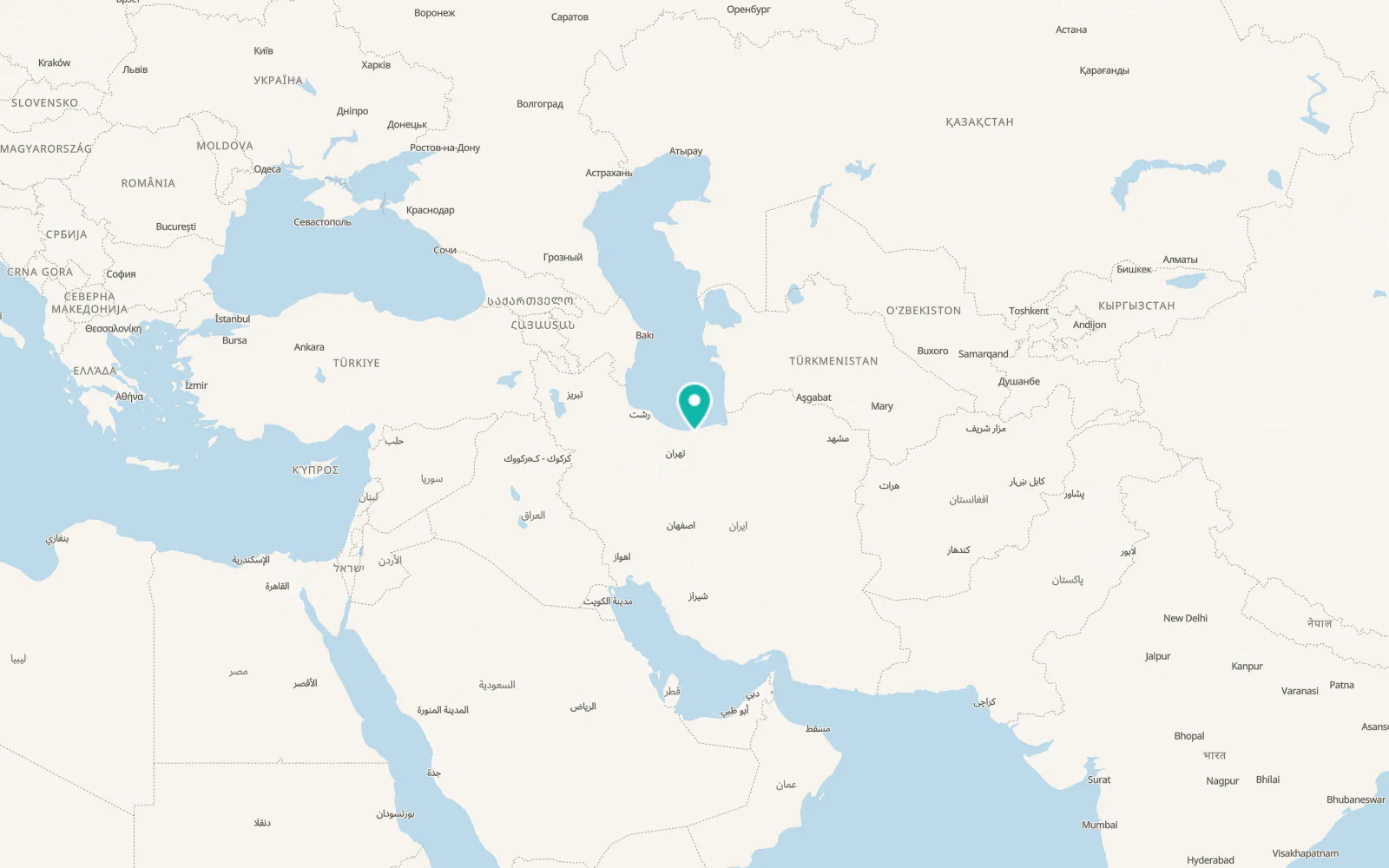 Map of Āmol