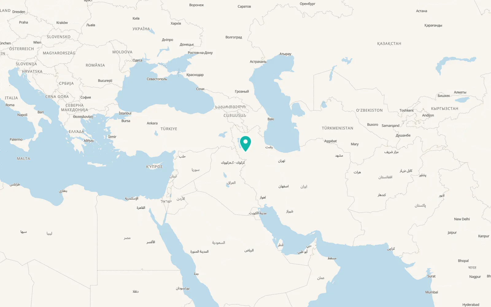 Map of Būkān