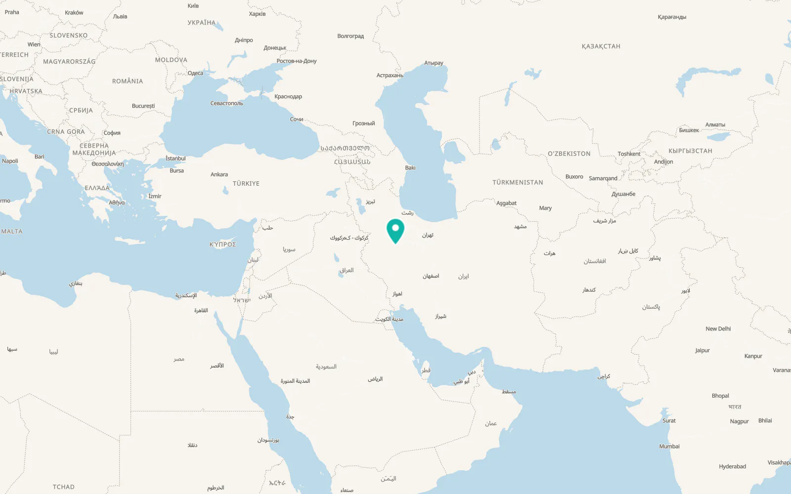 Map of Hamadān