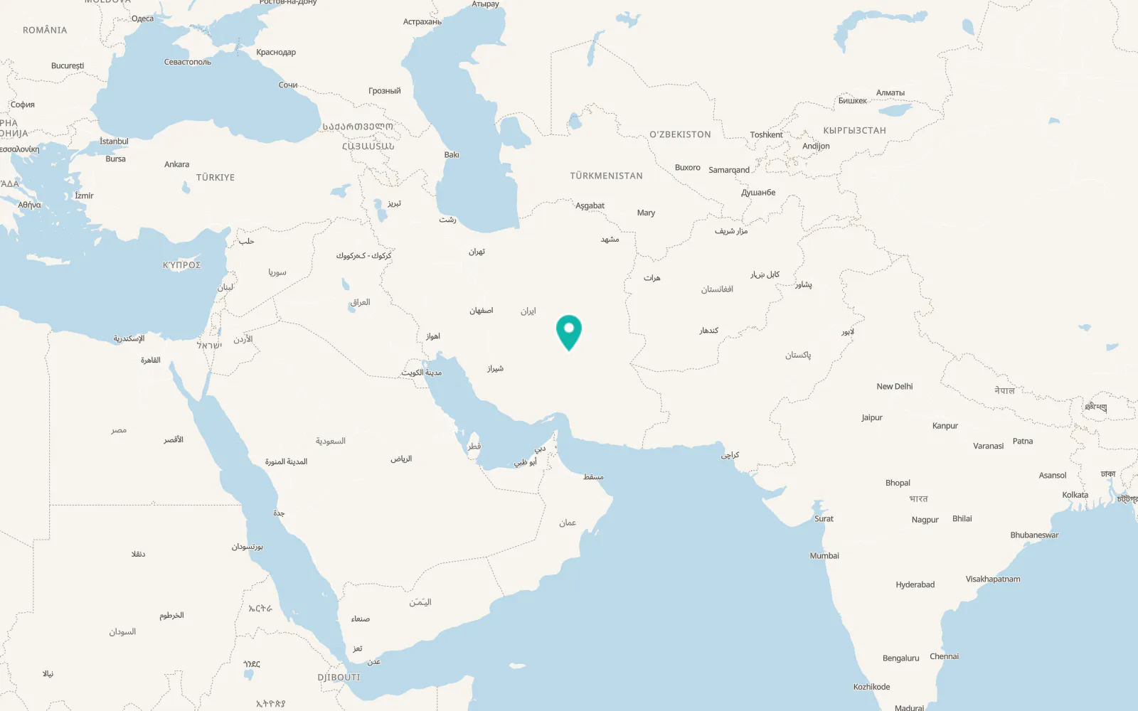 Map of Kerman