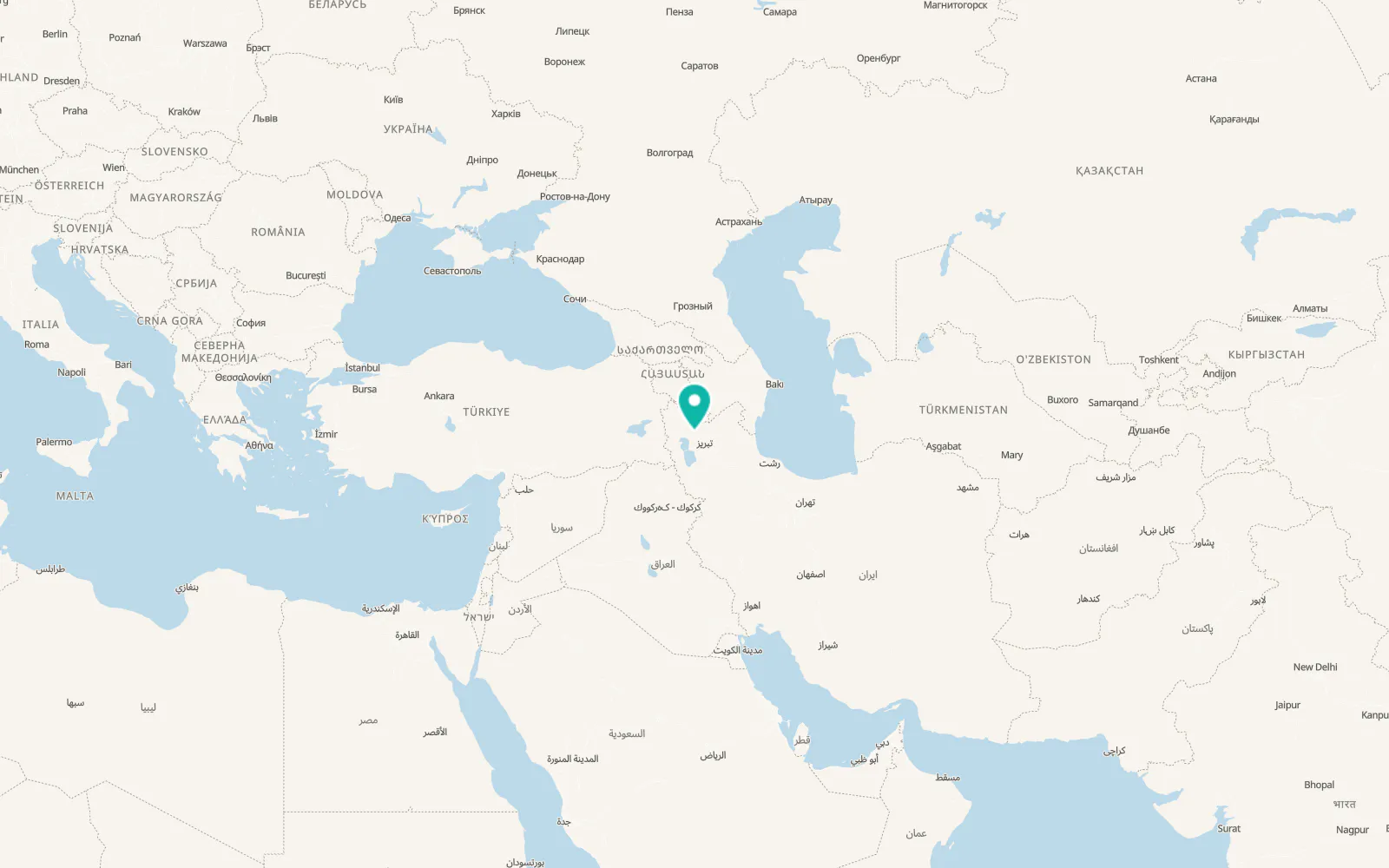 Map of Marand
