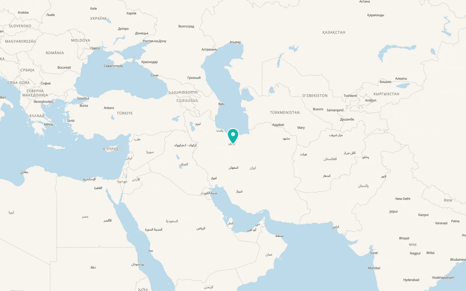 Map of Qarchak