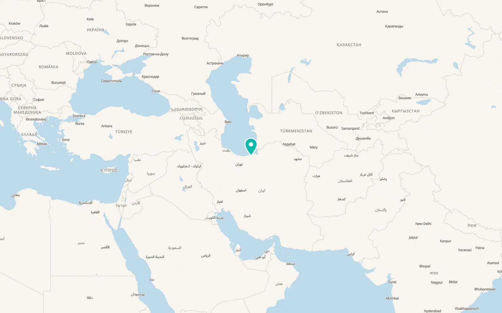 Map of Sari
