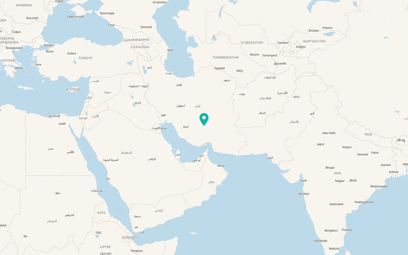 Map of Sirjan