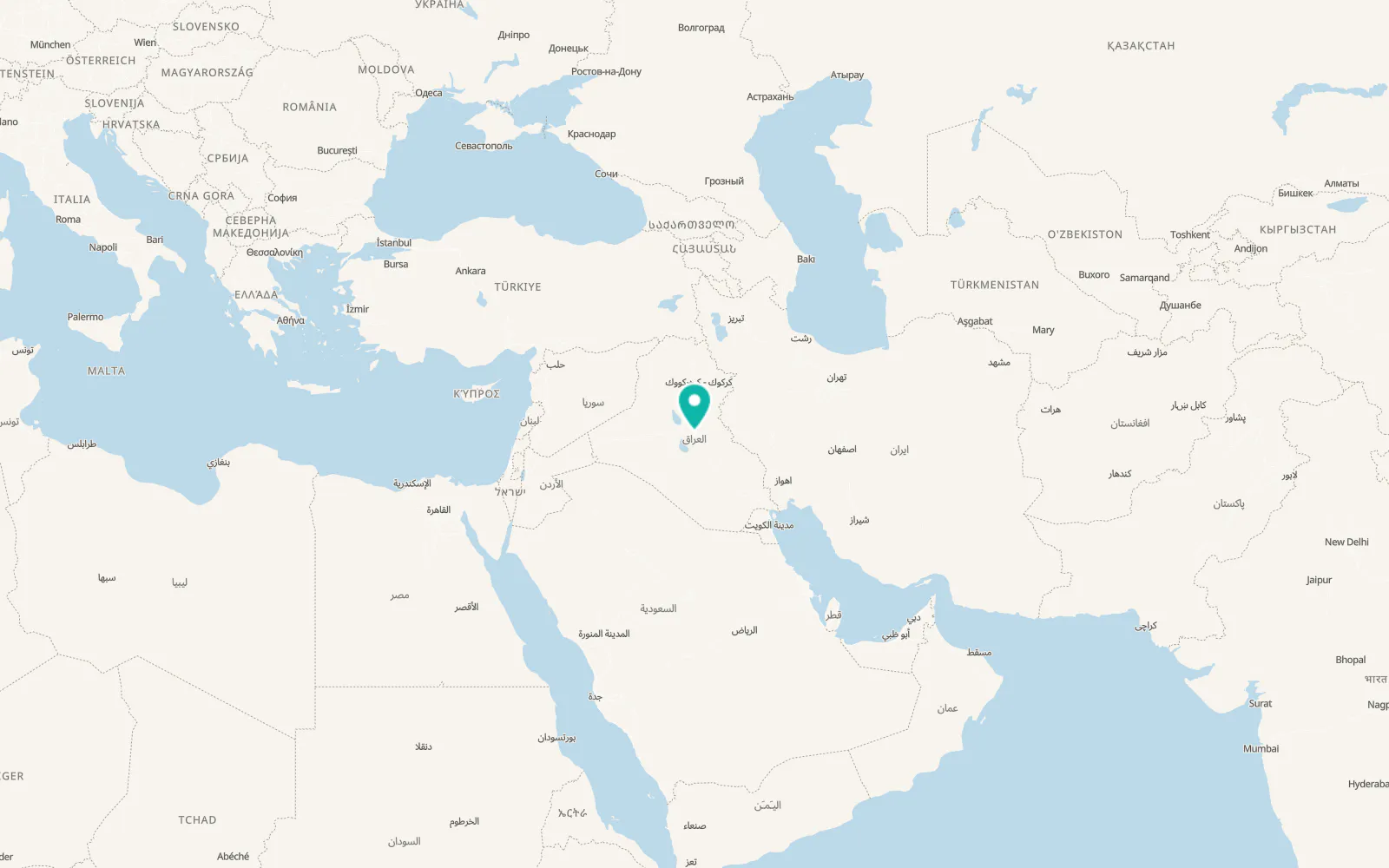 Map of Abū Ghurayb