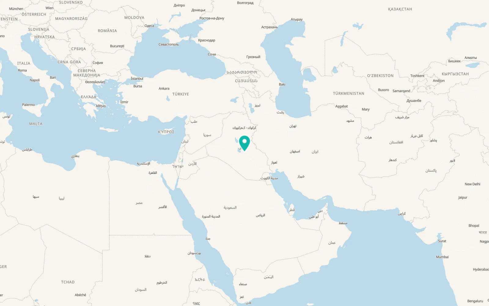 Map of Al Hillah
