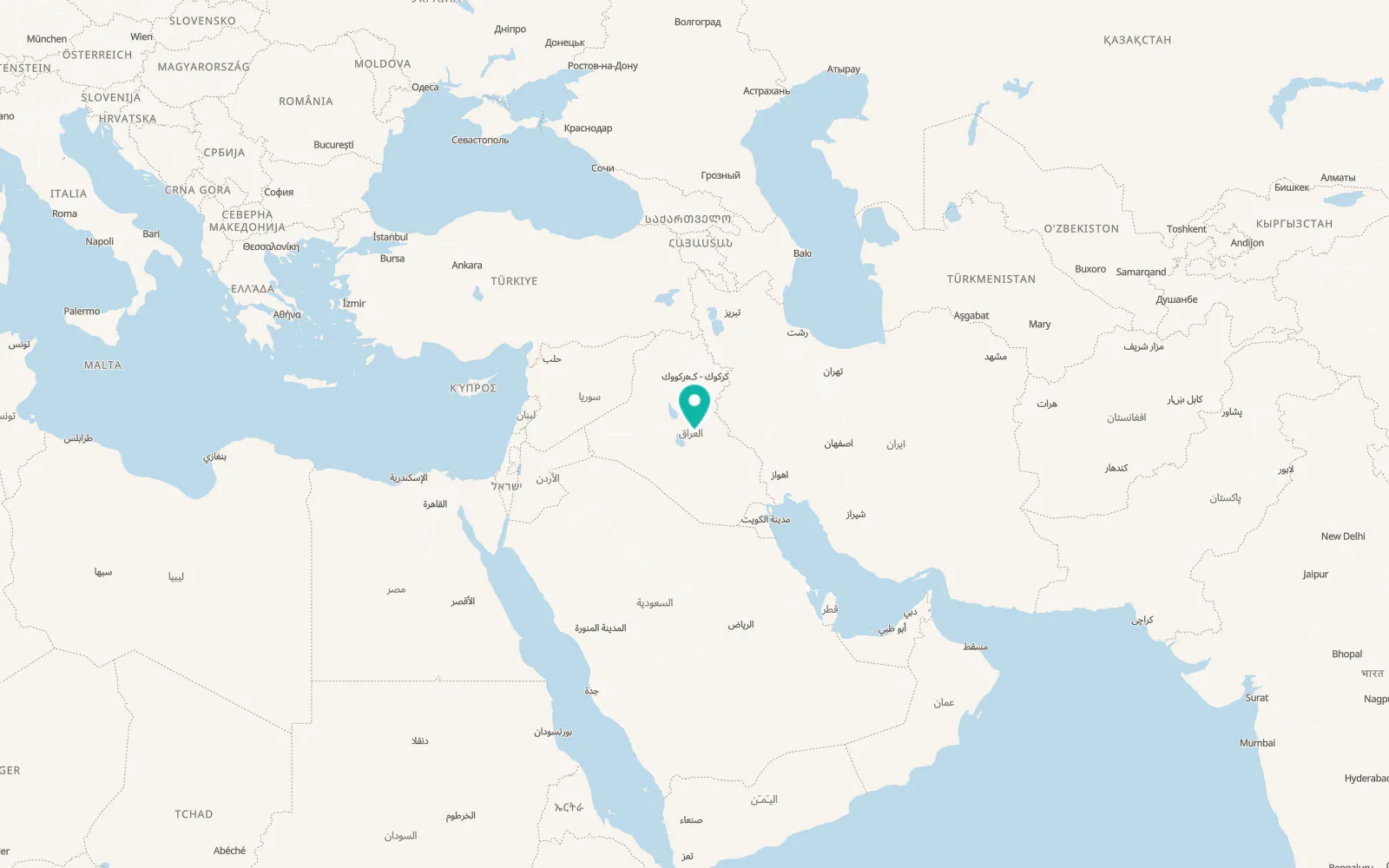 Map of Al Maḩmūdīyah