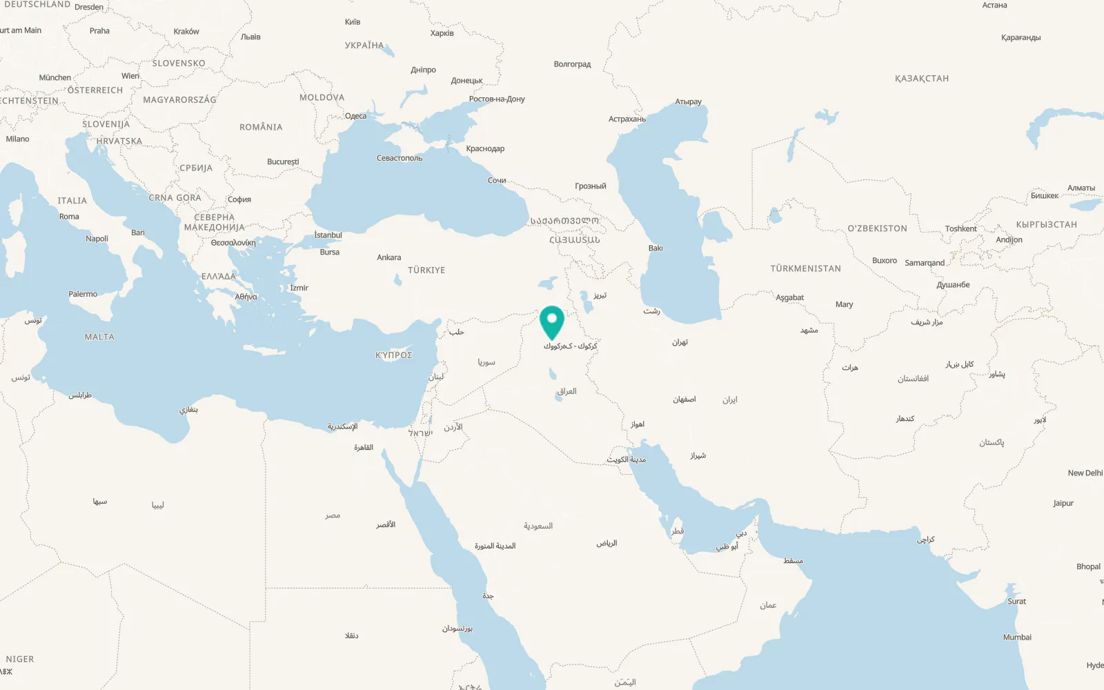 Map of Ash Sharqāt