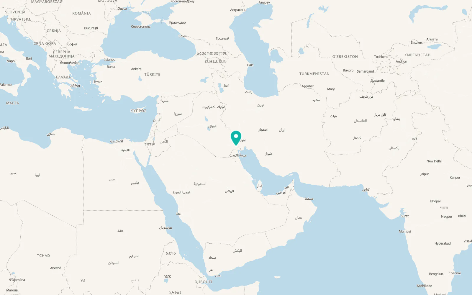 Map of Az Zubayr