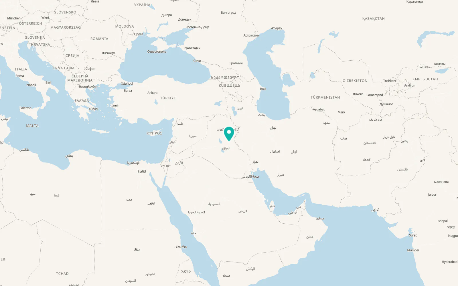 Map of Baqubah