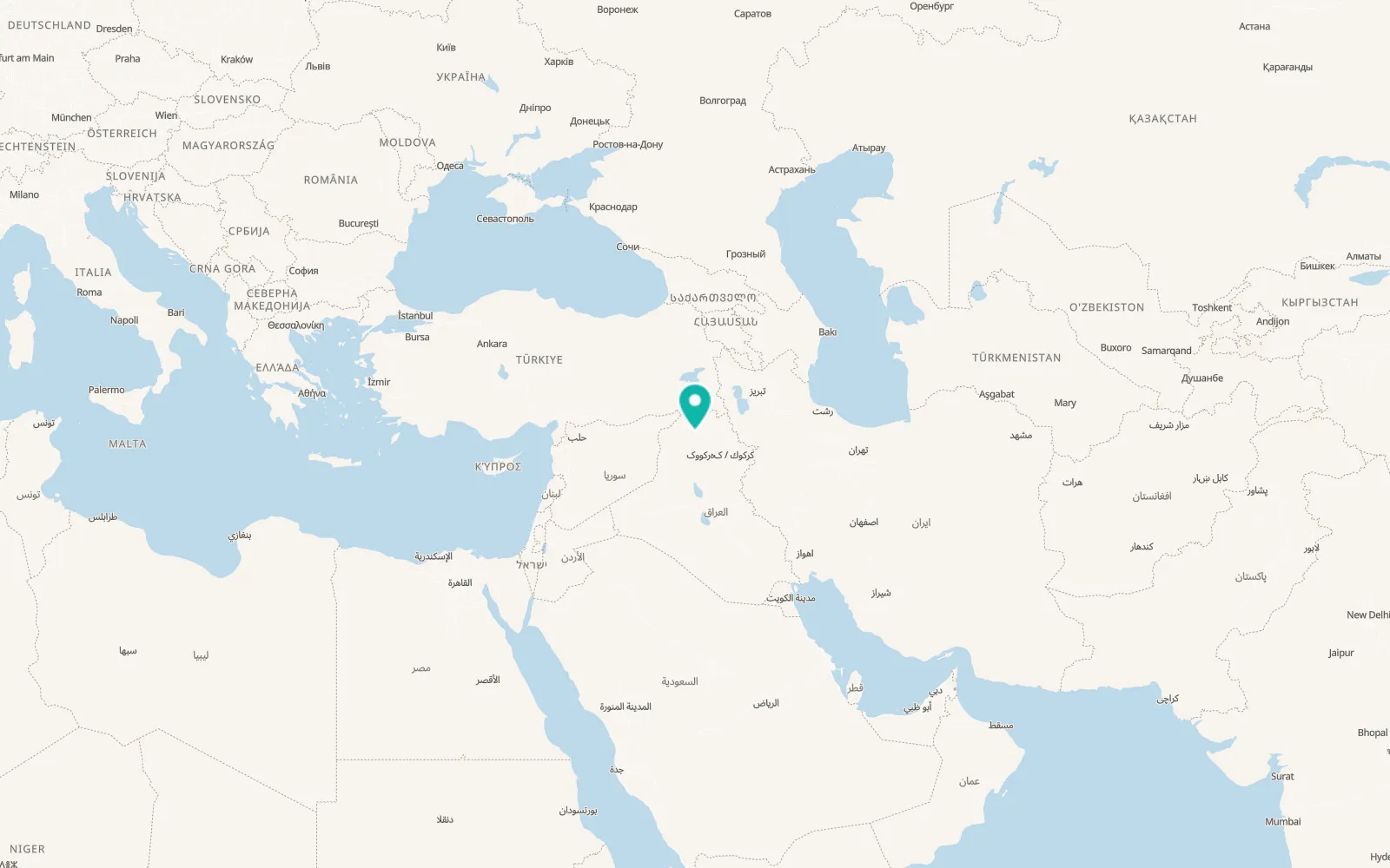 Map of Mosul