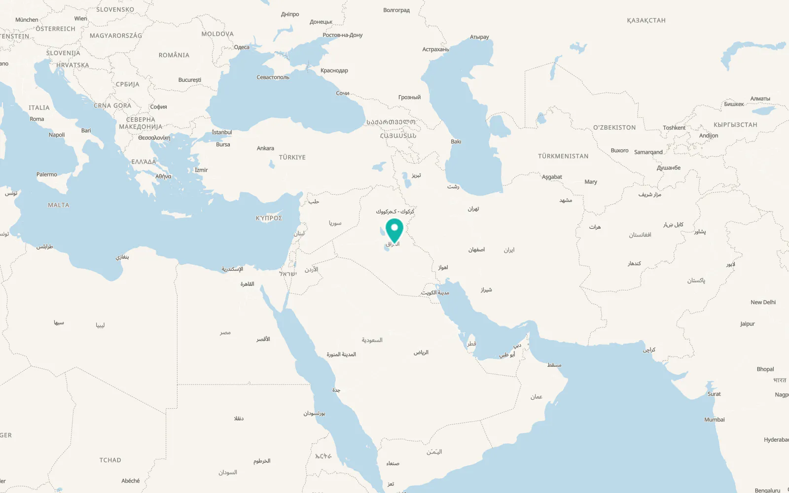 Map of Nāḩiyat al Iskandarīyah