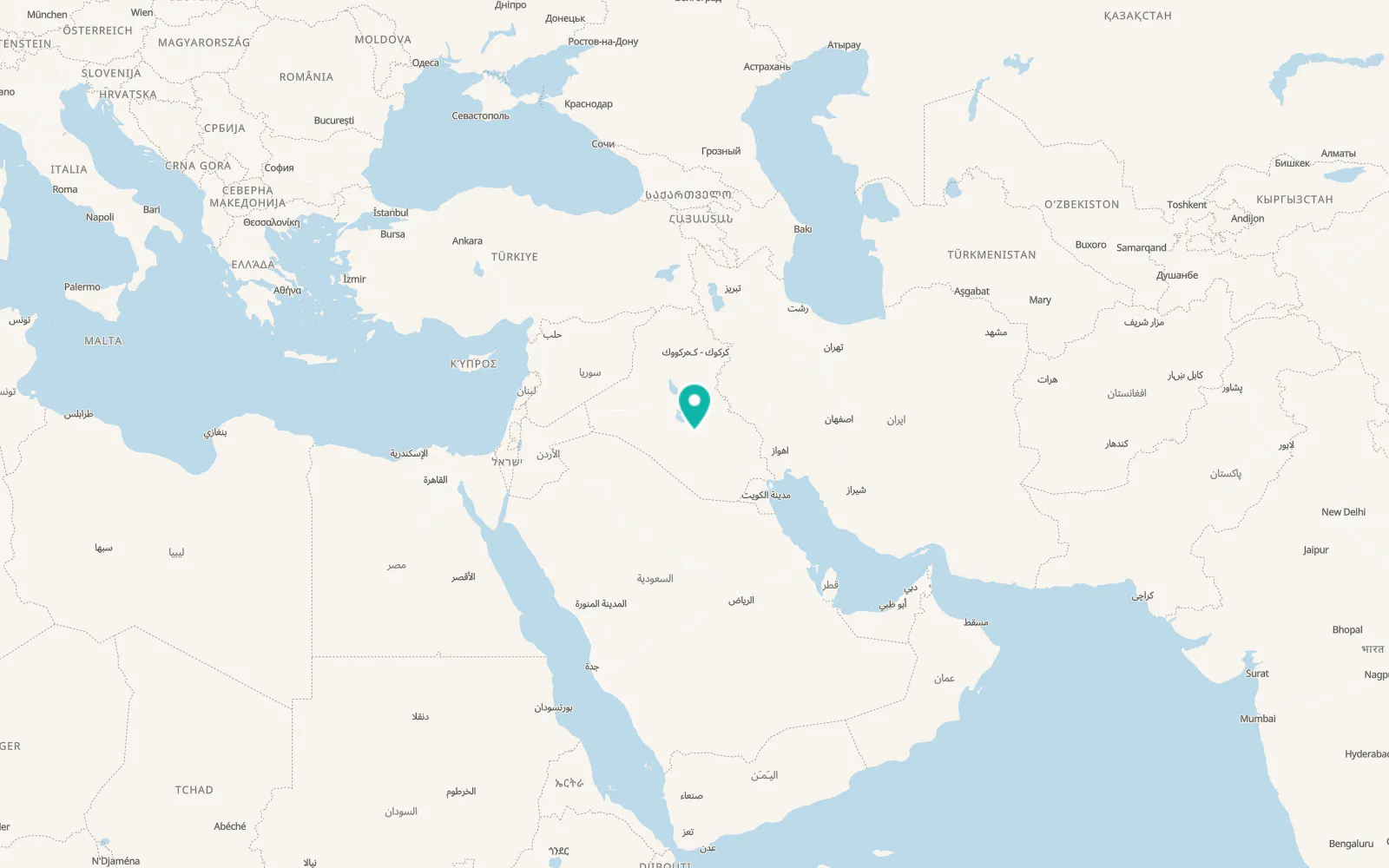 Map of Najaf