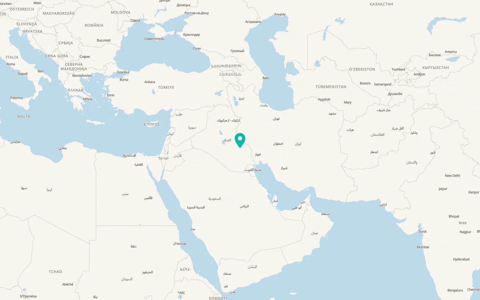 Map of Qal‘at Sukkar