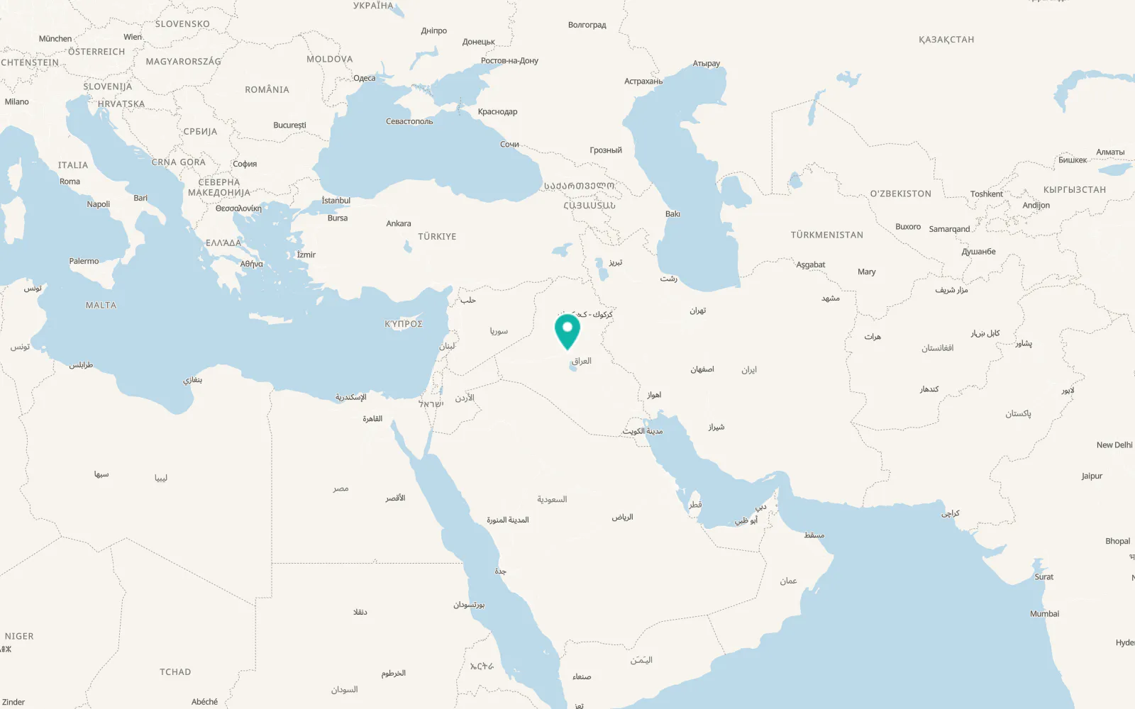 Map of Ramadi