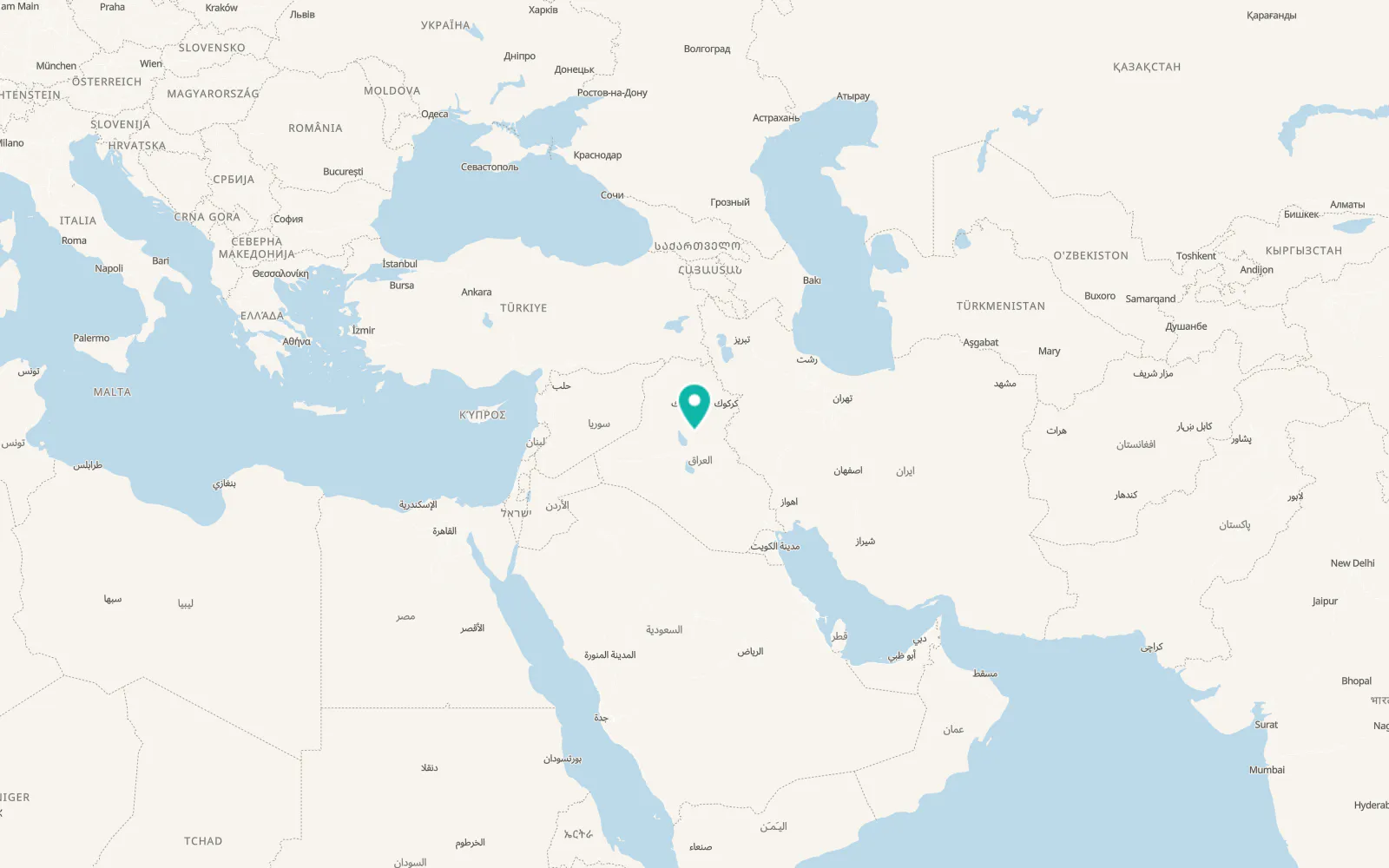 Map of Sāmarrā’