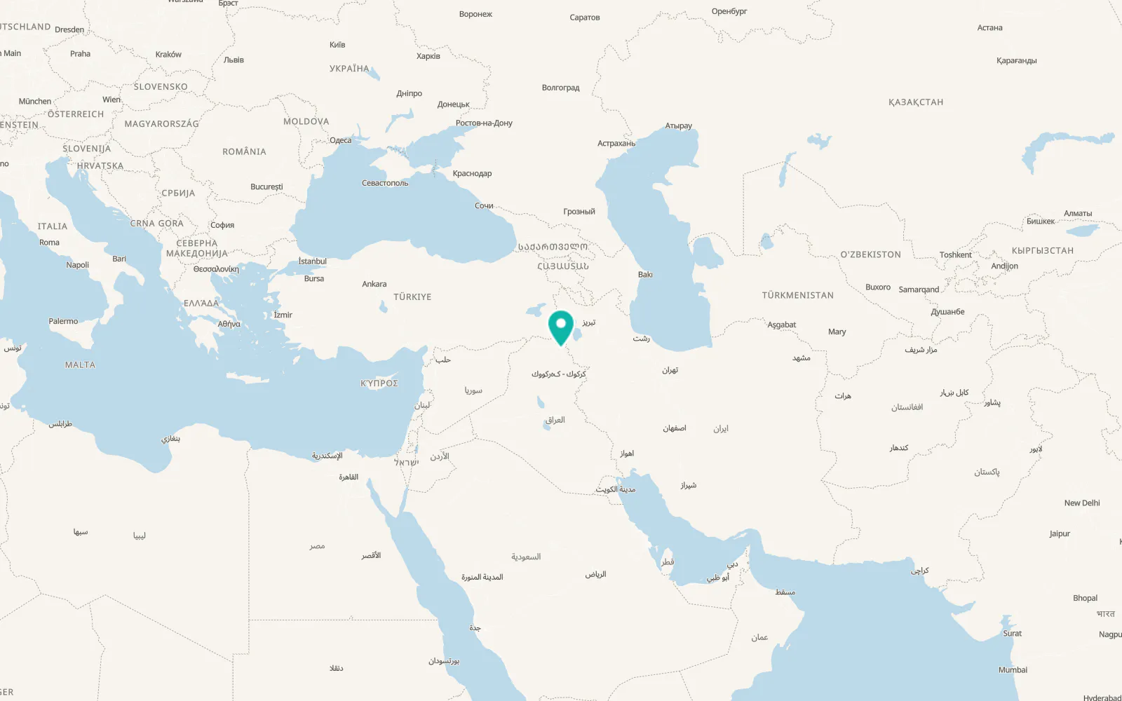 Map of Soran