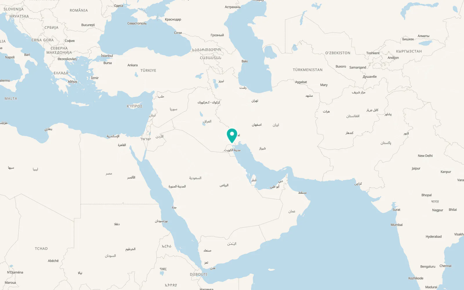 Map of Umm Qaşr