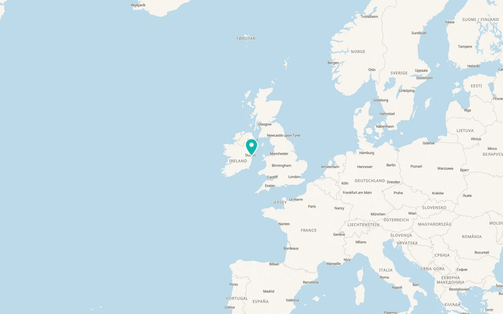 Map of Bray