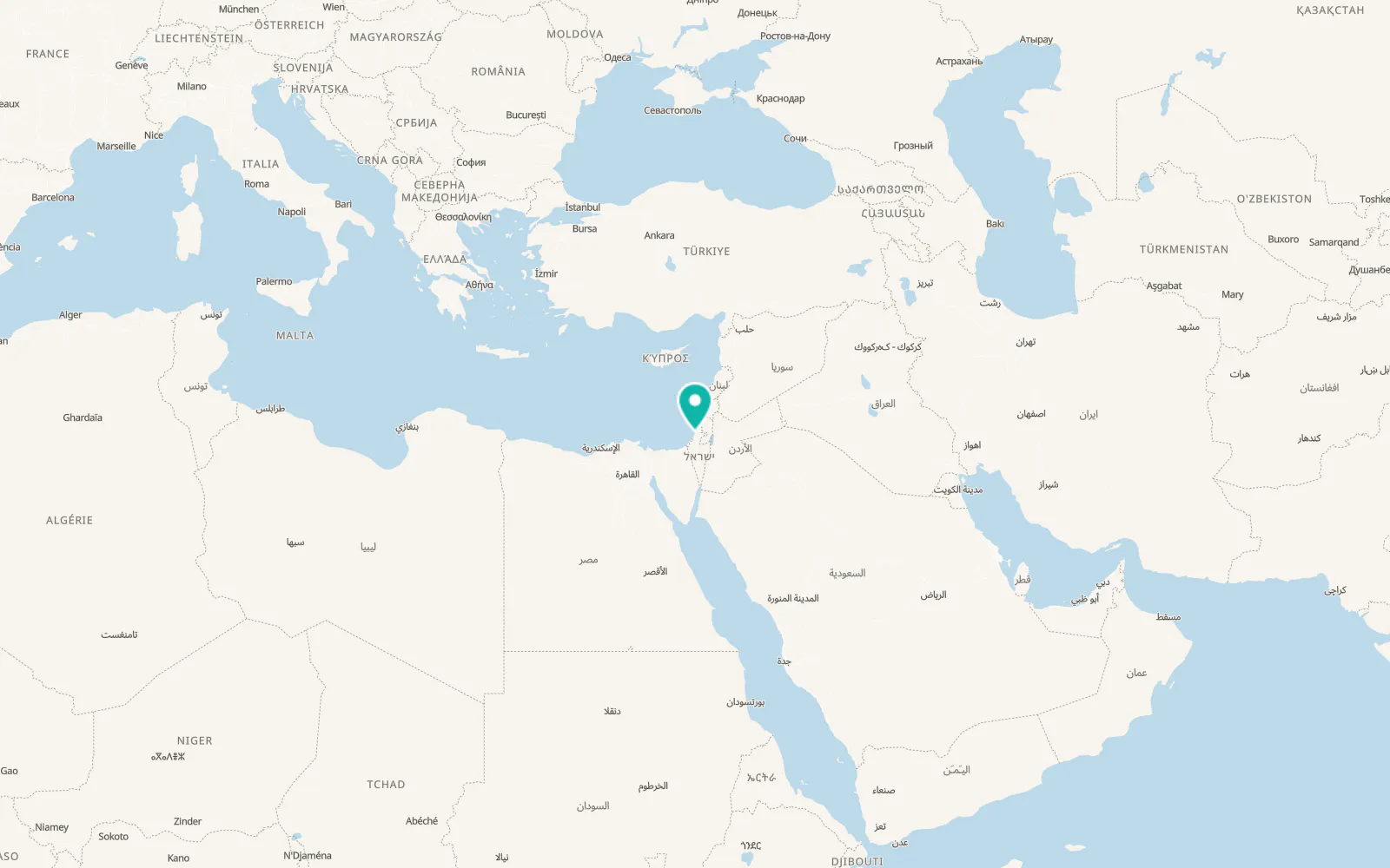 Map of Ashdod