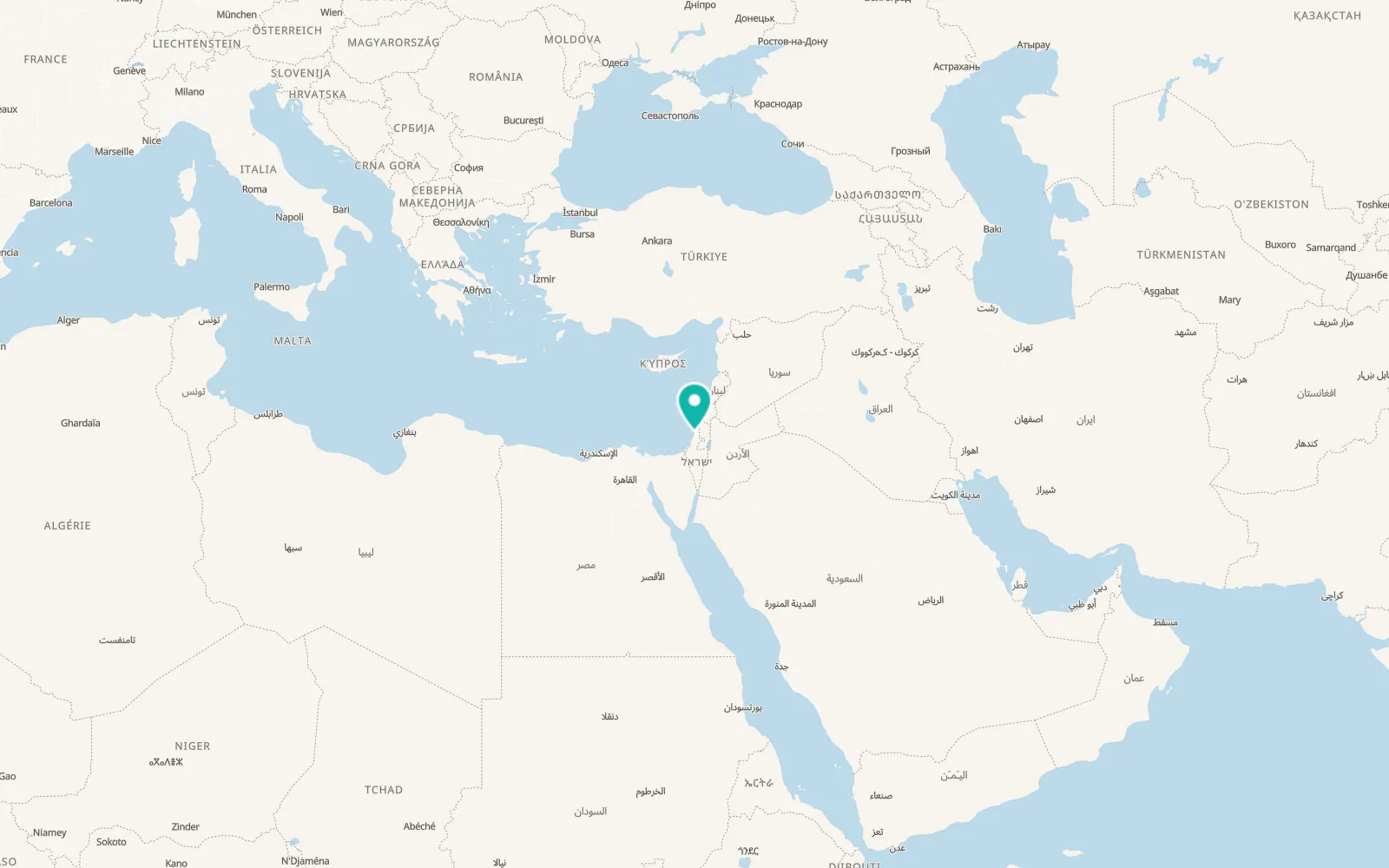 Map of Bat Yam