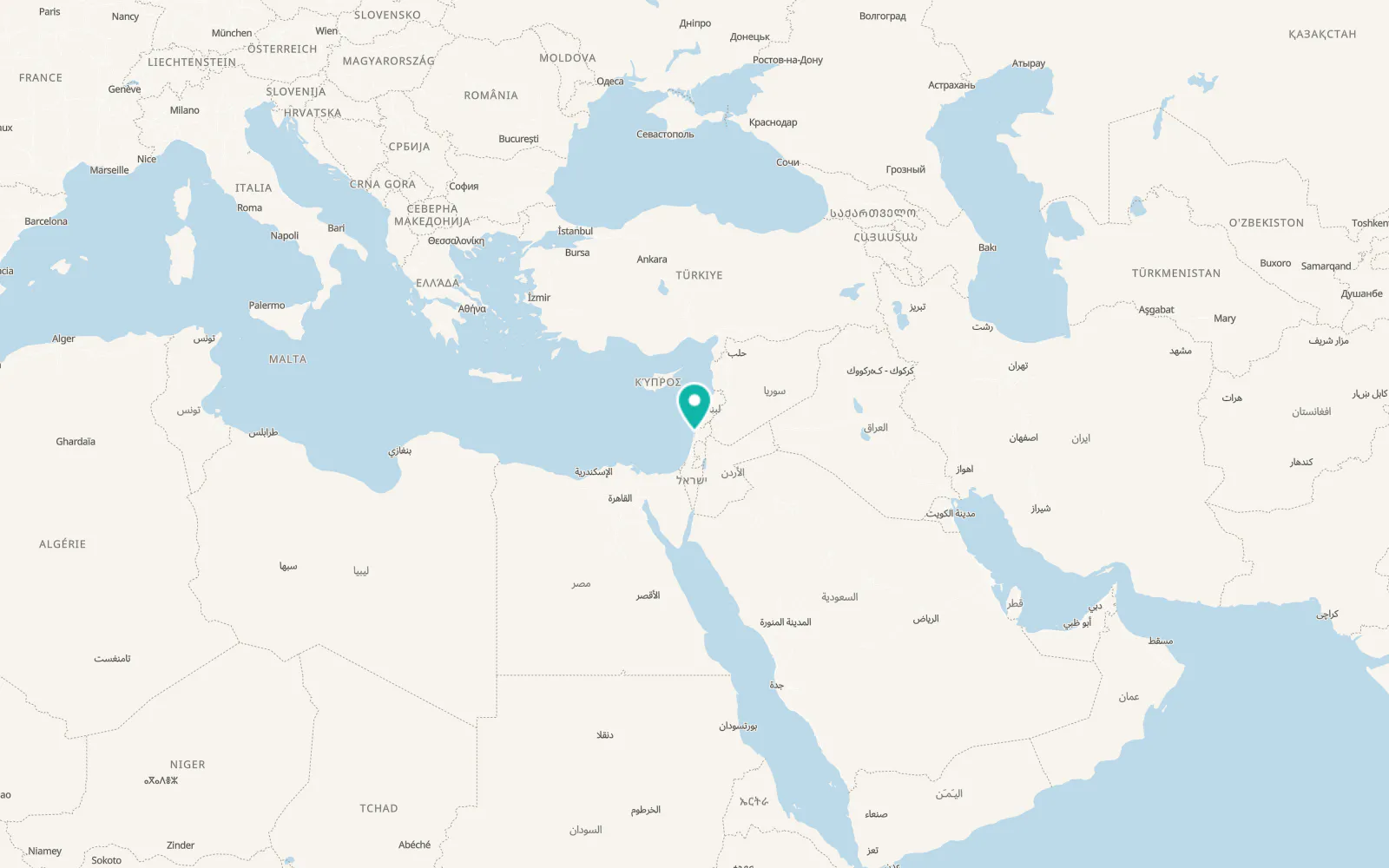Map of Haifa