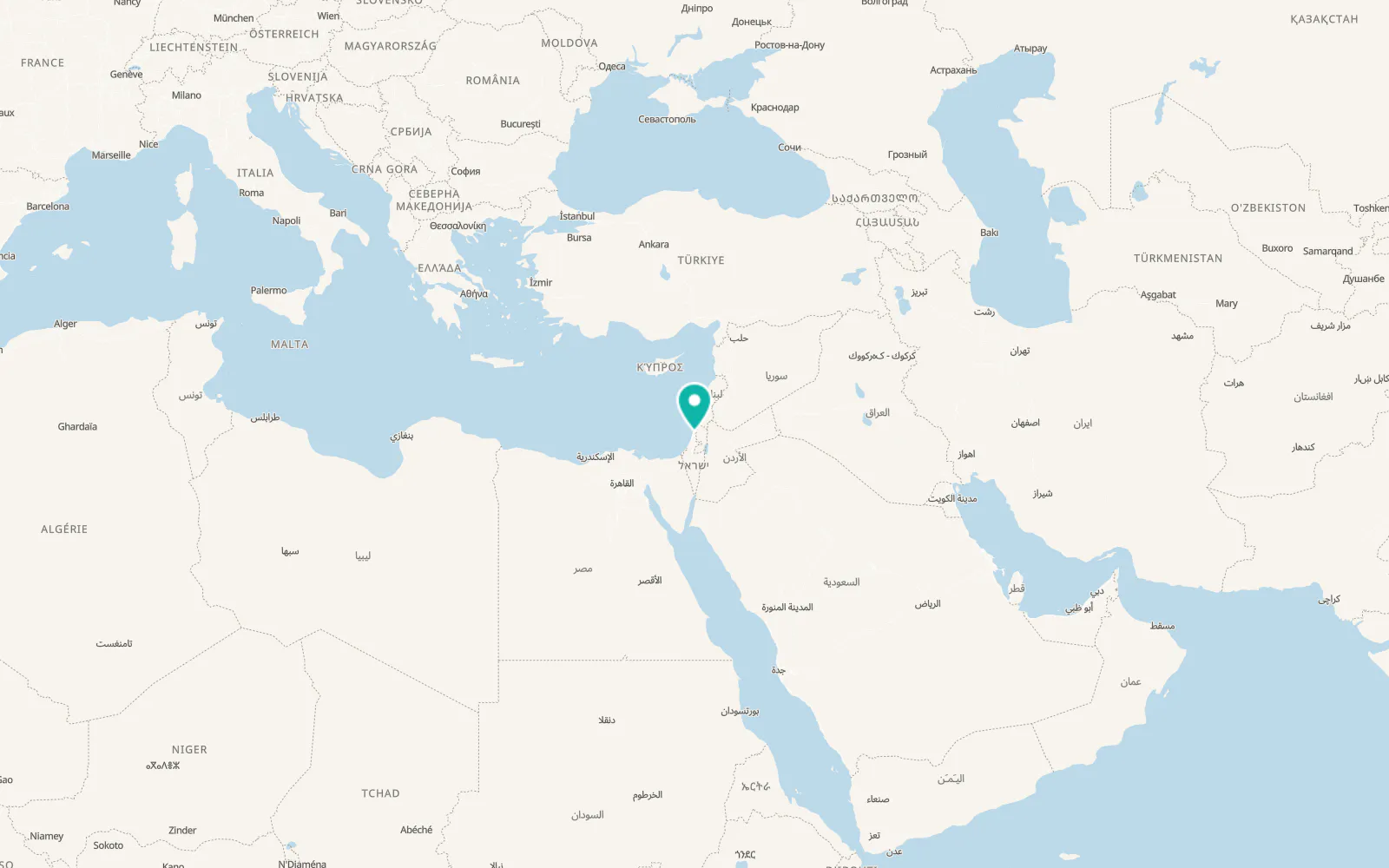 Map of Kfar Saba