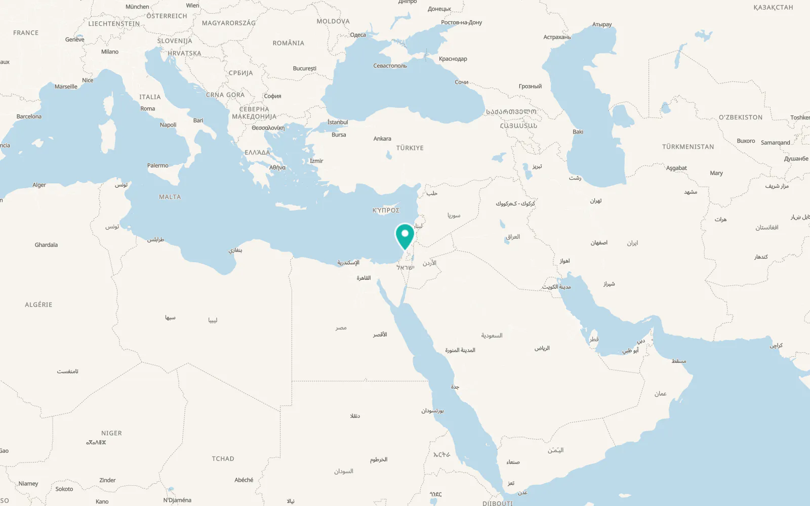 Map of Reẖovot