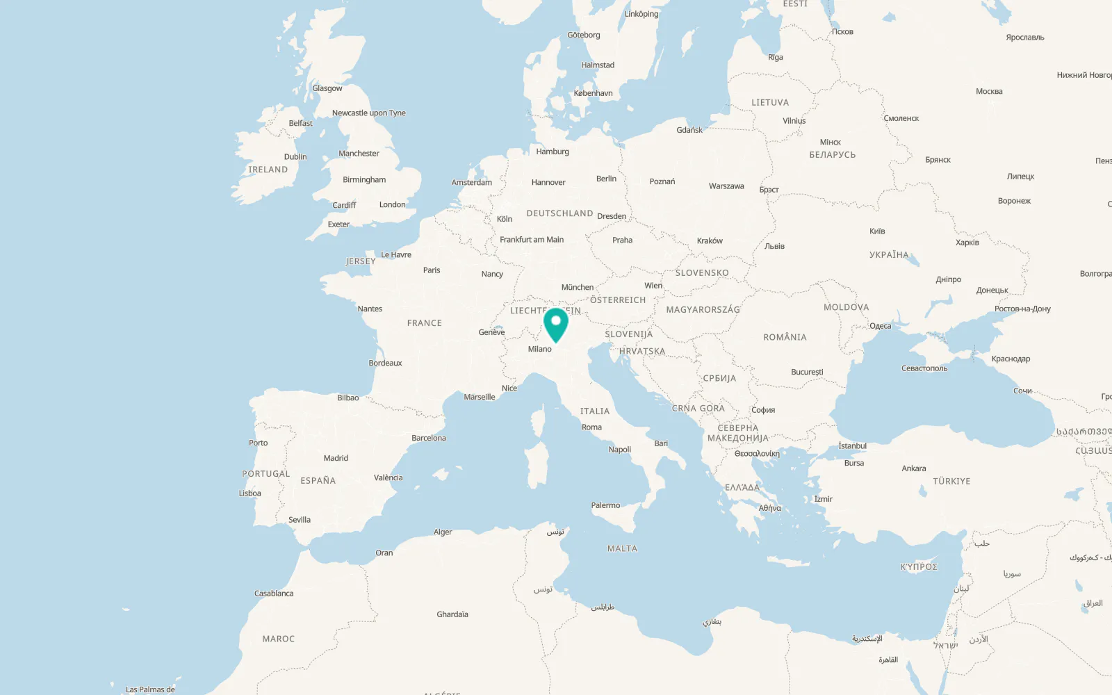Map of Brescia
