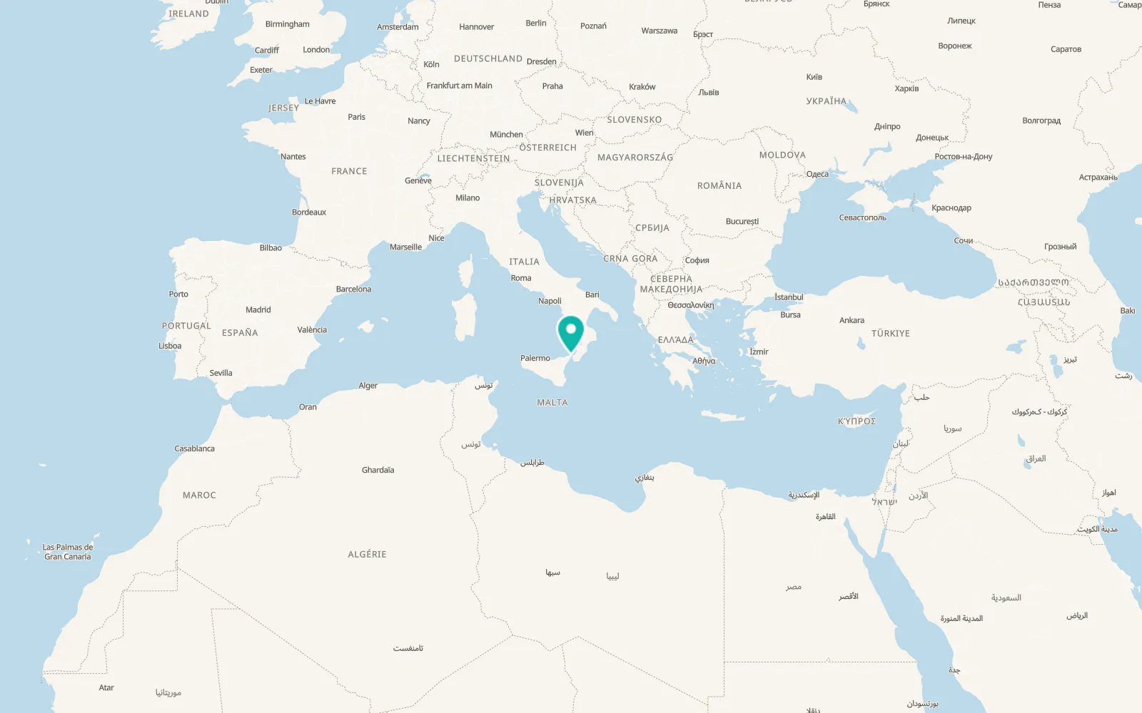 Map of Messina